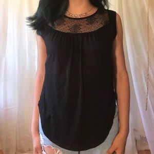 Black lace shirt